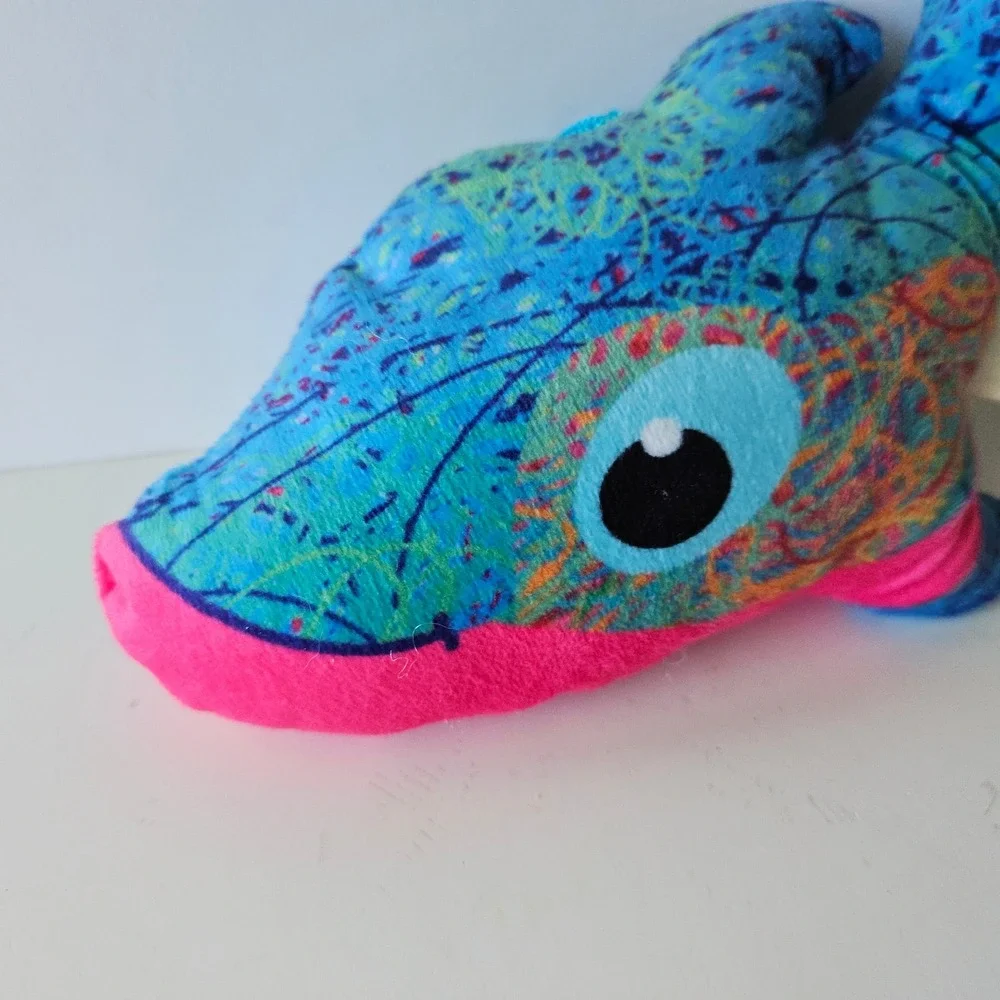 Fiesta SCRIBBLEEZ Sealife 5in Plush Stuffed Animal Dolphin Fish